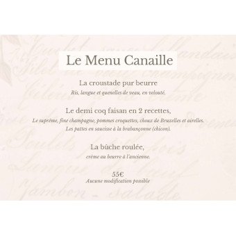 Menu Canaille